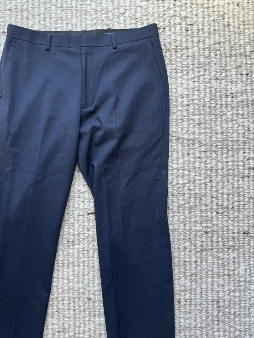 J.Crew Thompson 34x30 Navy 100% Wool Suit Pants Mens Dress Trousers Tailored Fit